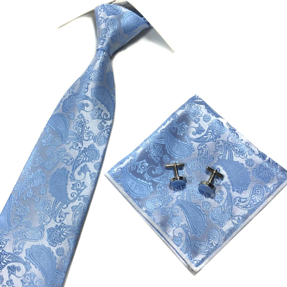 

Мужской галстук-бабочка с цветком кешью набор запонок из полиэстера шелка для свадьбы вечеринки деловой галстук в полоску элегантный галстук джентльмена
