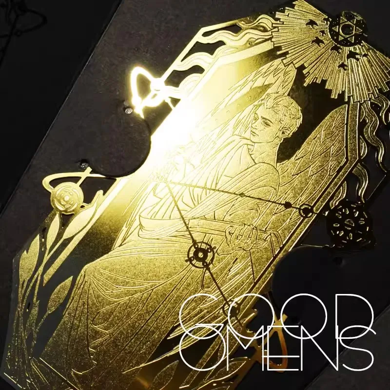 

Металлическая закладка Good Omens Aziraphale Crowley Angle Demon