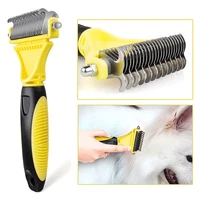pet dog cat brush comb dematting grooming deshedding trimmer tool pets cat hair fur removal brushes metal rake