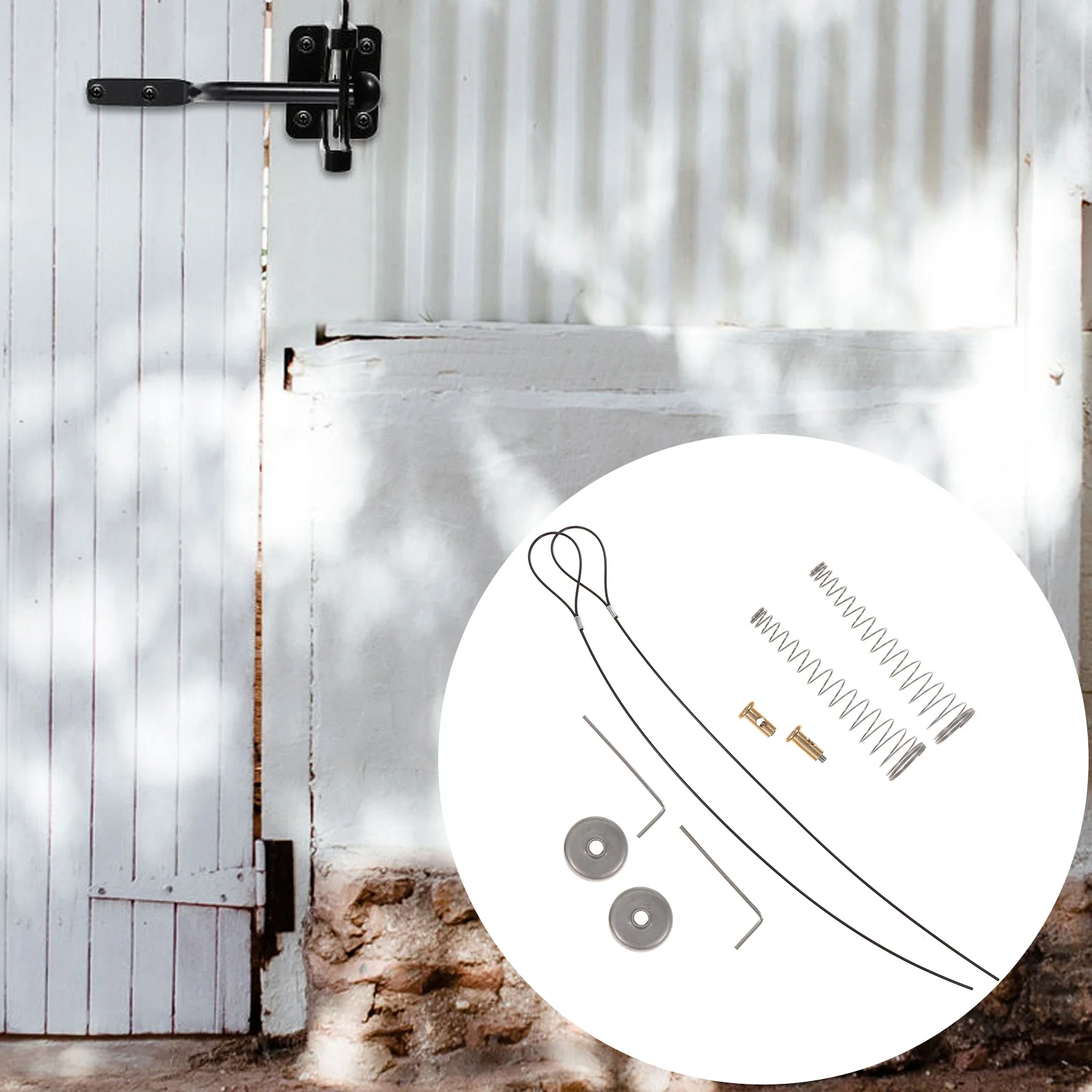 

2 комплекта, пружинные деревянные задвижки для ворот