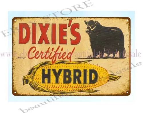 Офисный бар домашний декор Dixie Hybrids семена кукурузы ферма ранчо металлическая