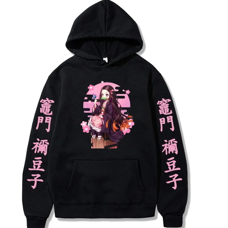 

Cute Kawaii Anime Hoodies Nezuko Hoodies Kamado Printed Sweatshirts Tops MaleAnime Demon Slayer Hoodies Kimetsu No Yaiba