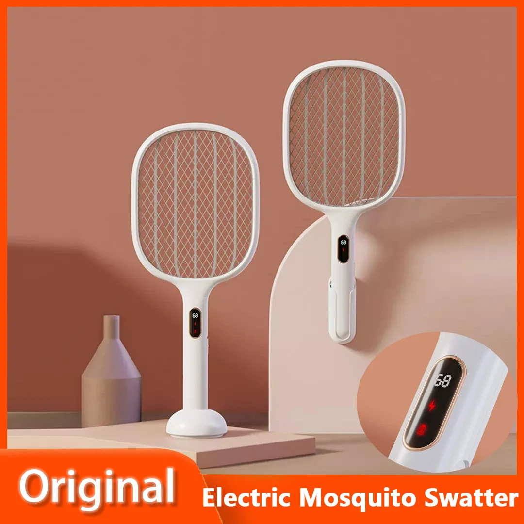 

2021 YOUPIN Qualitell Smart Digital Display Electric Mosquito Swatter Can Wall-mounted Portable Mosquito Killer Type-C Charging