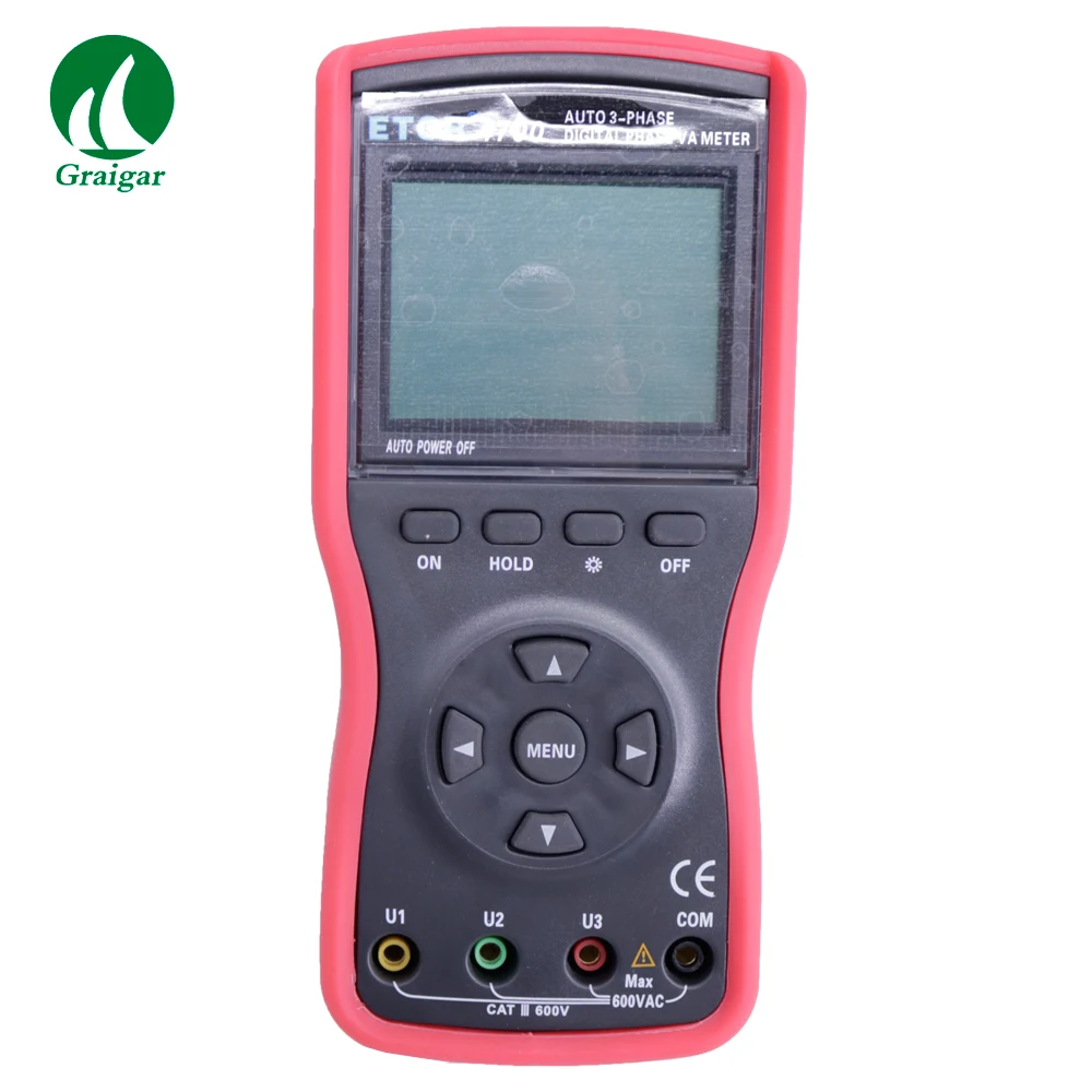 

ETCR4700 Professional Three Phase Digital Phase Volt-Ampere Clamp Meter Current Meter Range 0~400A 0~600V