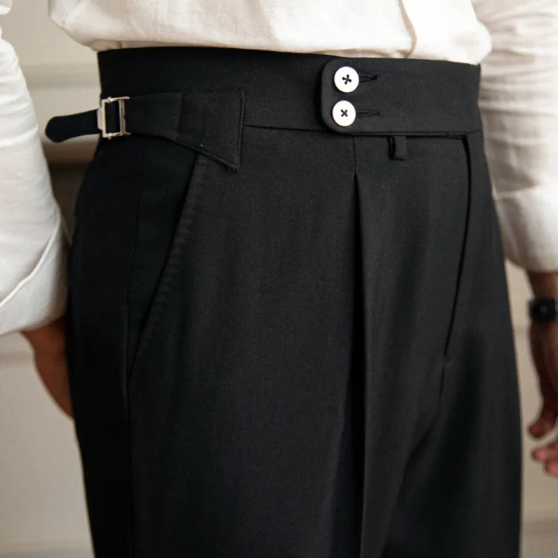 

Man Pant Men Business Pantalones Quality High Trousers Social Hombre Trouser Casual Outfits Club British 2022 Pant Office For