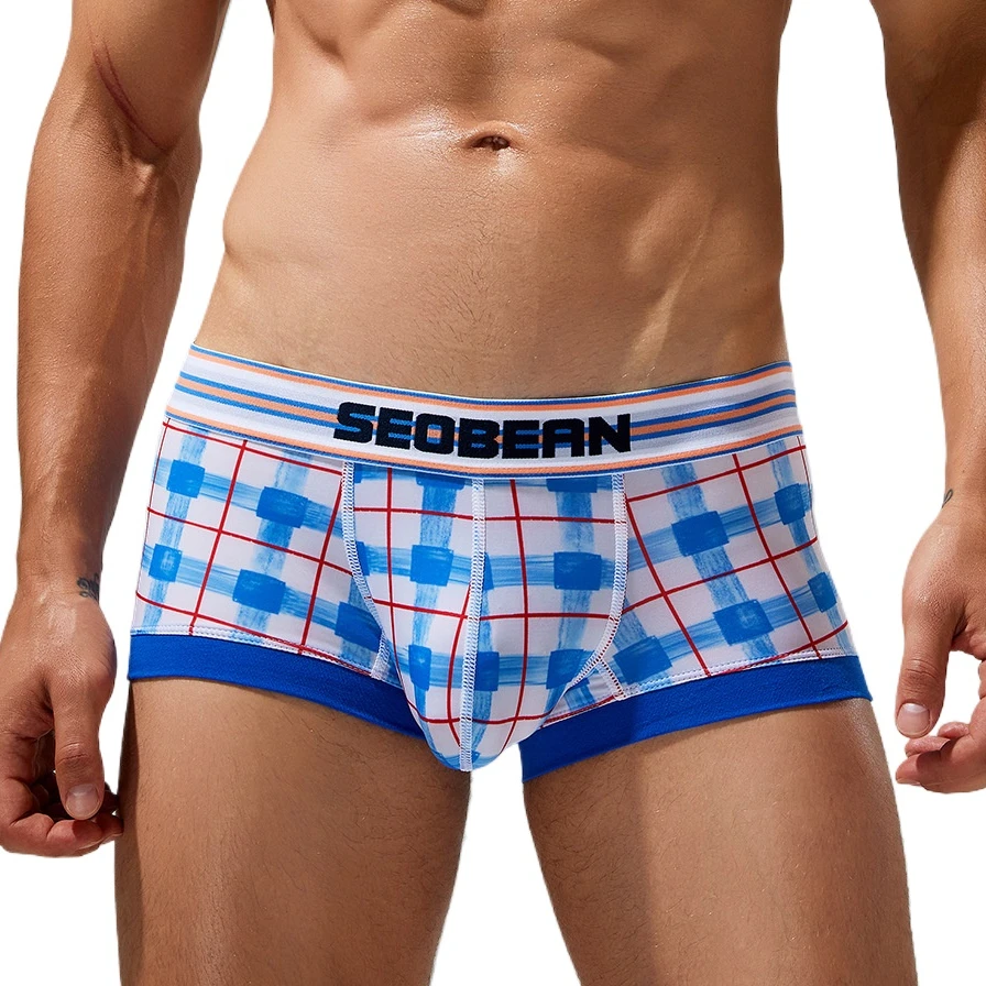 2024 Seobean нижнее белье для мужчин трусы ледяные шелковые мужские боксеры шорты