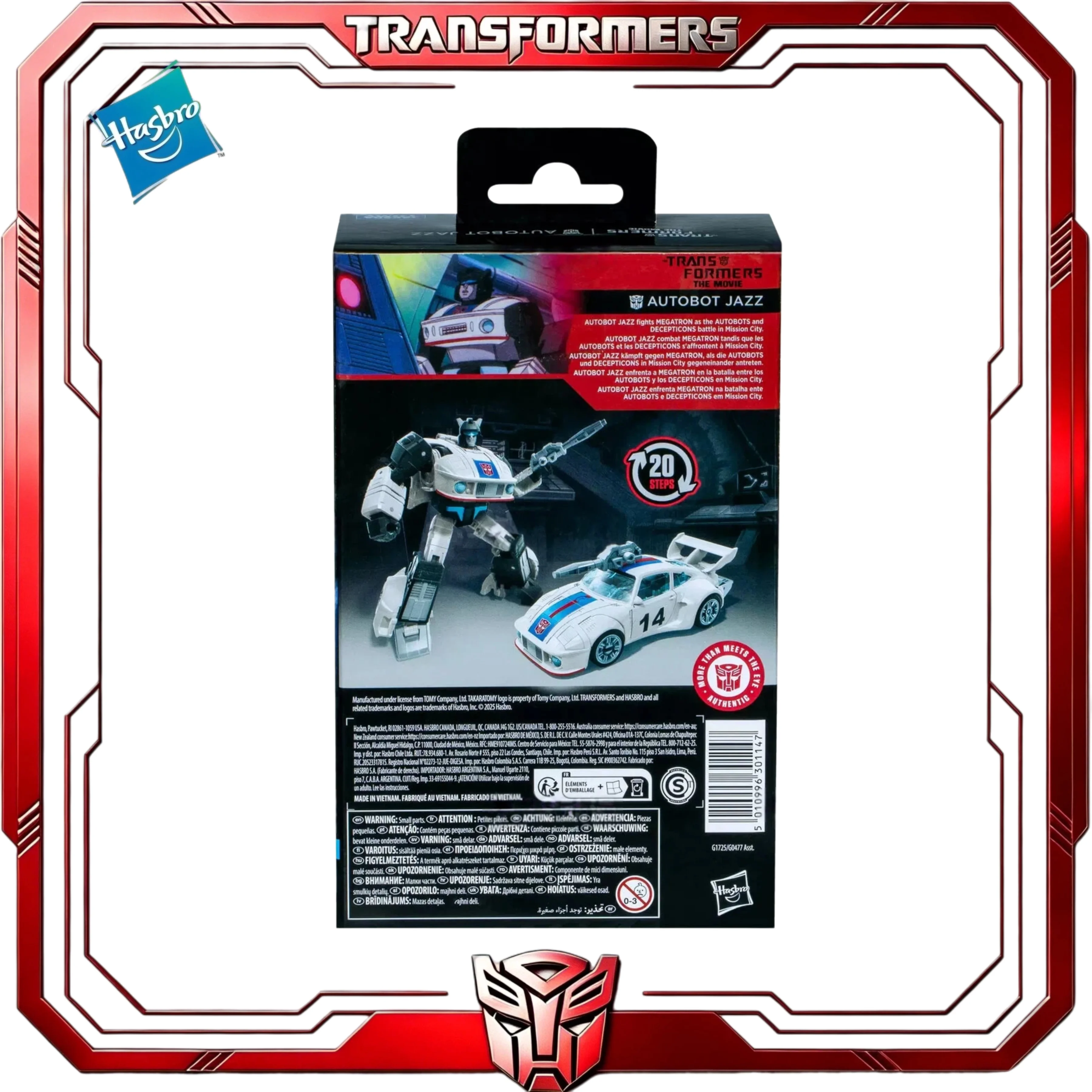 Фото В наличии: Коллекционная фигурка Transformers Studio Series 86-01 Jazz Hasbro Deluxe Class, игрушка-подарок для фанатов №5