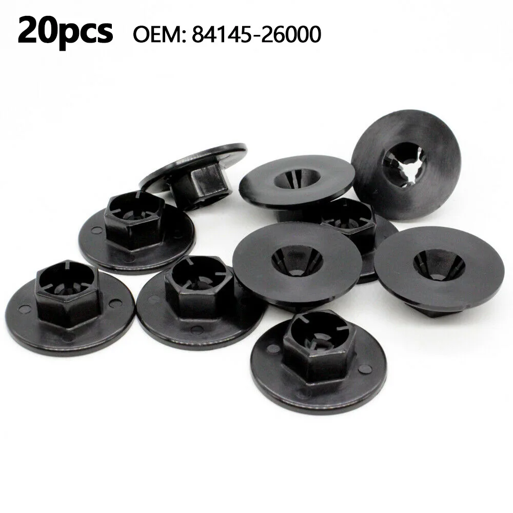 

20pcs Wheelhouse Fender Liner Nut Grommet 84145-26000 For Hyundai For Kia Fender Liner Mud Guard Nut Car Accessories