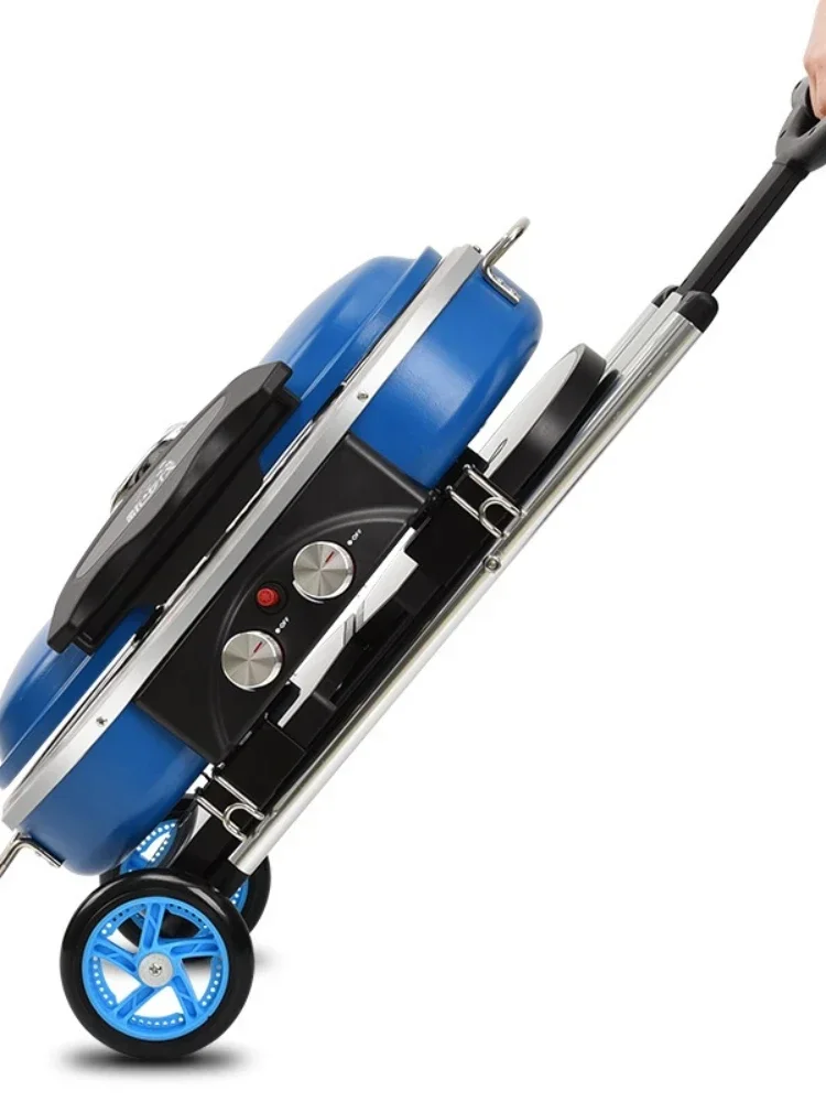 Встроенная портативная тележка для барбекю гриля уличная газовая плита кемпинга