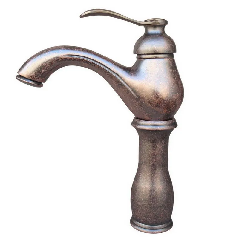 

Rome Red Antique Copper Single Hole One Handle Bathroom Vessel Basin Faucet Mixer Tap ann005