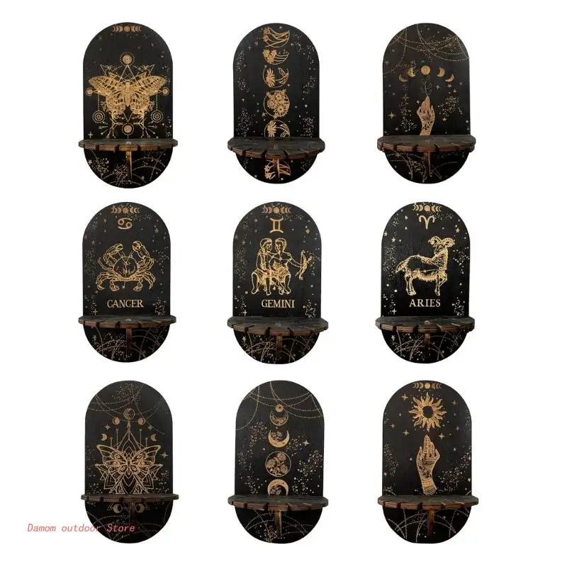 

Деревянная Хрустальная подставка для демонстрации камня, стеллаж для демонстрации ожерелий, стеллаж для кристального лечебного камня