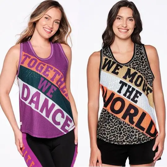 

New Arrived ZW Wear ZIN Womens Knitted Samba fitness Zumba Wear Clothes Tshirt 0212 0192