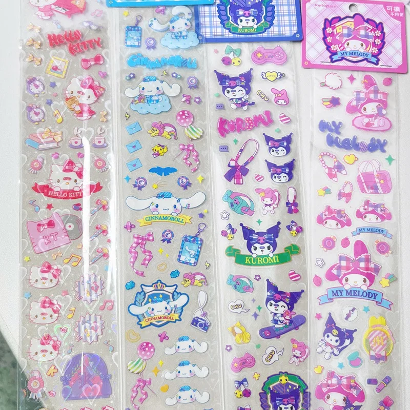 

Sanrioed My Melody Cinnamoroll Kuromi Hello Kitty Stickers for Planner Album Scrapbooking Stationery Decals for Laptop Suitcase