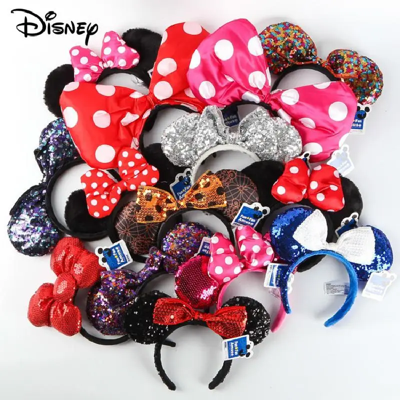 

Повязка на голову с 3D блестками, Микки и Минни