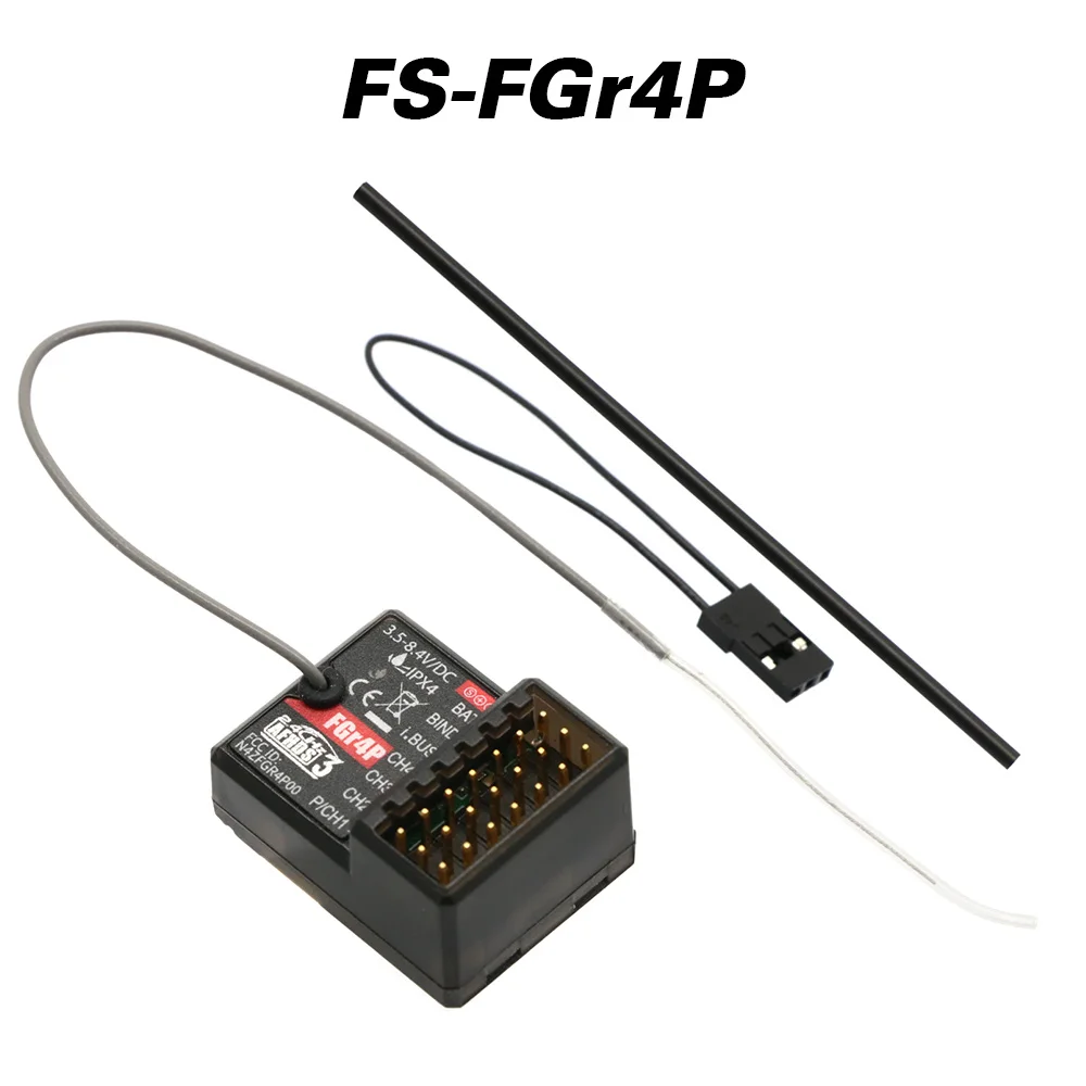Фото Двунаправленный приемник Flysky FGR4 FGR4S FGR4P со встроенной одинарной антенной PPM/IBUS/PWM для компонентов пультов дистанционного управления Flysky FS-NB4 №5