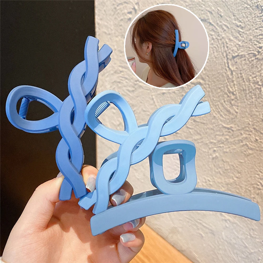 

Hair Shark Clip Hair Accessories Ins Style Simple Back Head 8PCS/Set Korean Temperament Hair Claw Klein Blue Women Ladies