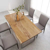dining table solid acacia wood kitchen tables home decor furniture 180x90x76 cm