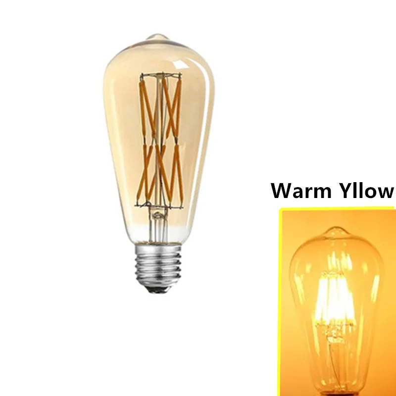 

Светодиодная лампочка ST64 Philips теплый белый 2700К E27