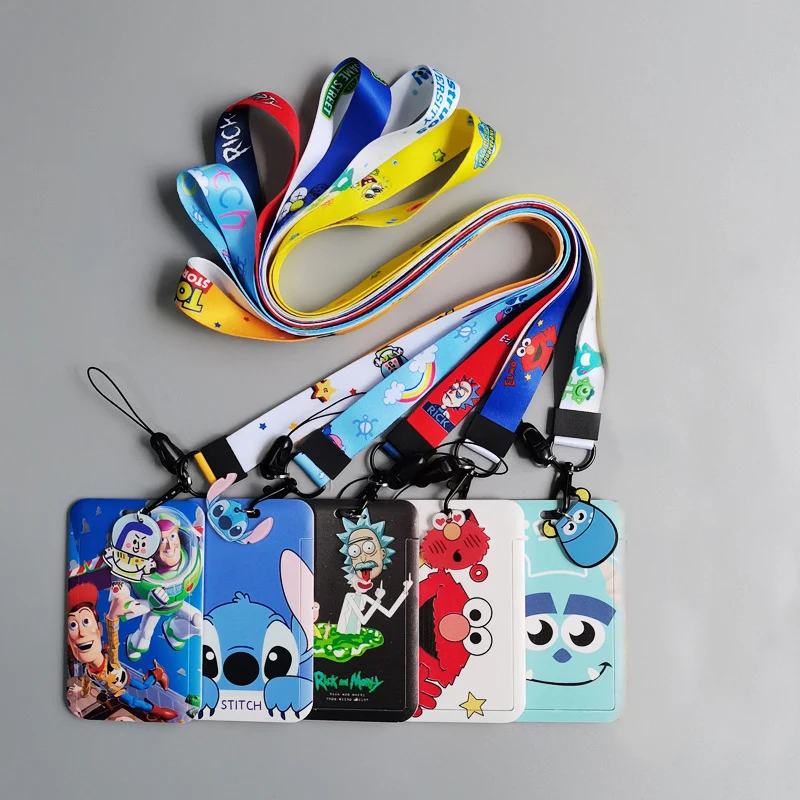 Чехол для карт Disney Lanyard держатель Monsters University Lilo &amp Stitch ABS защитный чехол на шею