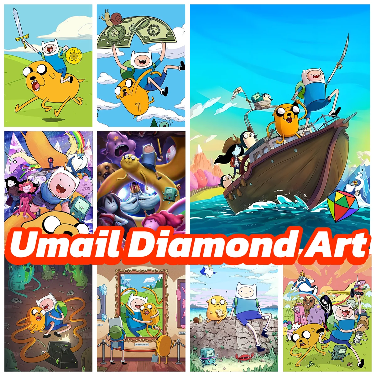 Набор для алмазной живописи &quotВремя приключений&quot картина Ф-Финна &quotсделай