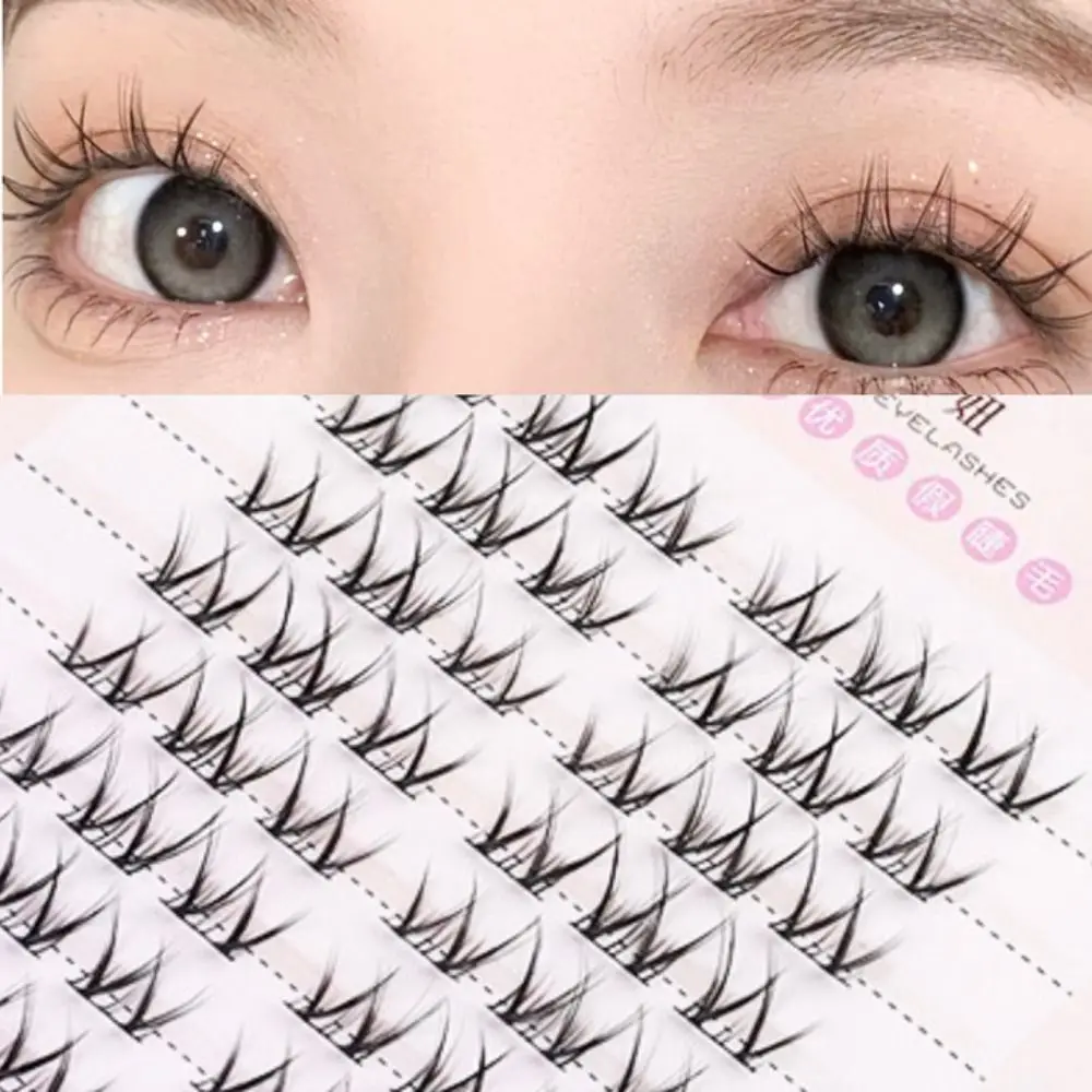 

3D Effect V-shaped Eyelashes Graft Fake Eyelashes Natural Individual False Eyelashes Cluster Lashes Handmade Fake Eyelashes