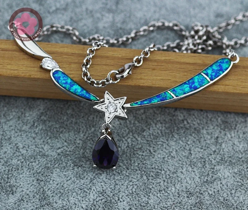 Женская цепочка с подвеской в виде звезды