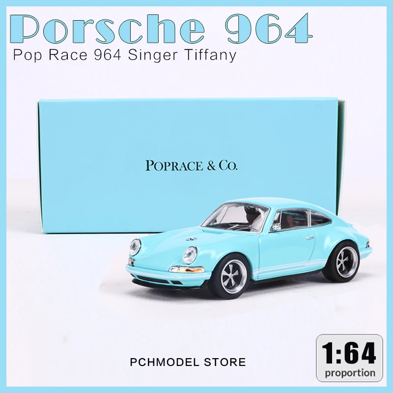 

Модель автомобиля из сплава под давлением POPRACE 1:64 Porsche 964 Singer