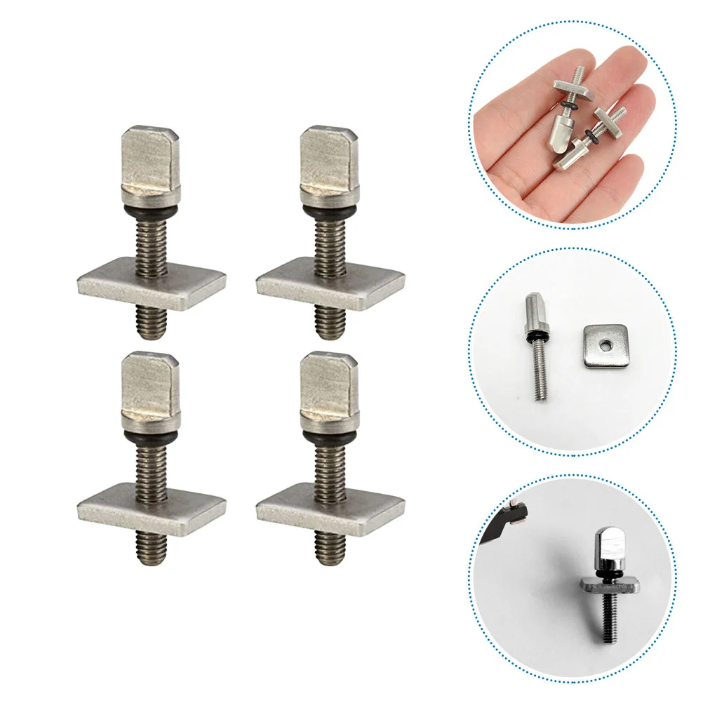 

4Pcs Stainless Surfing Screws Convenient Longboard Screws Portable Surfing Parts