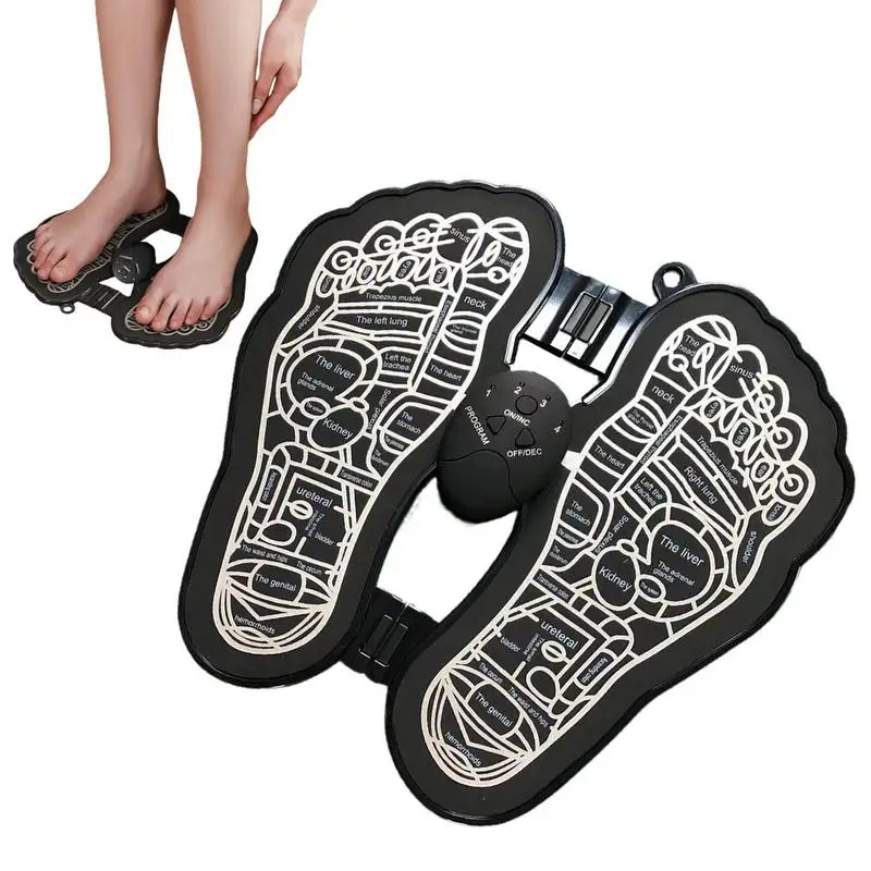 

Электрический массажер для ног, коврик для акупунктуры, массажный коврик для ног, портативный электрический стимулятор для ног, массажный к...