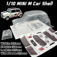 110 mini classic m car shell pvc rc car body 210mm wheelbase 165mm width transparent clean for mst tamiya carten 3r m car