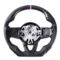 tantan real carbon fiber steering wheel cover for f series black and red color available factory wholesale interior accessories