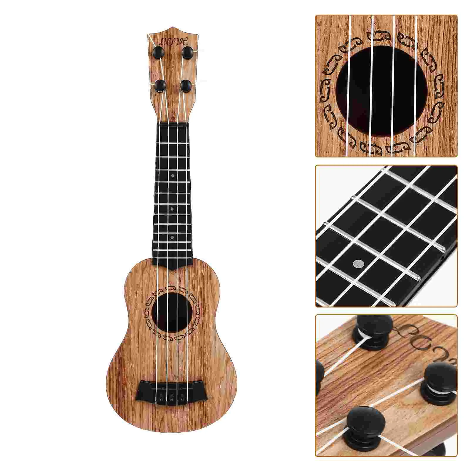 

Ukulele Guitar Kids Ukuleles Toybeginners Mini Wood Musical Instrument Beginner Wooden Toddler Educational Classic Learnuke