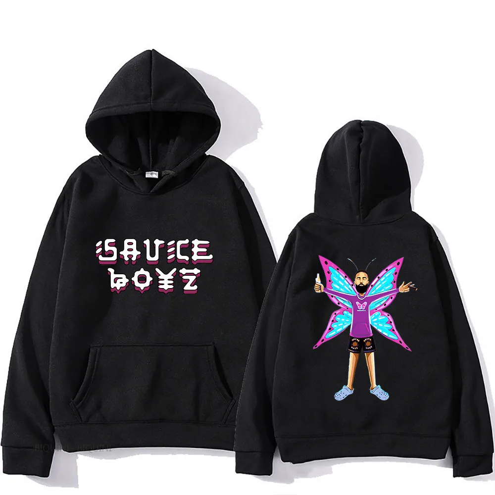 

Eladio Carrion Sauce Boyz Monarca Cute Anime Hoodies Manga/Comic Sweatshirts Graphic Boys/girls Clothes Regular Fit Fleece Hoody