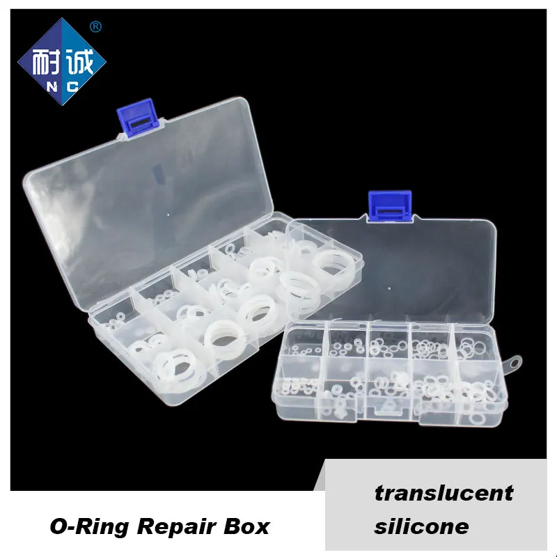 

Thickness 1/1.5/1.9/2.4/3.1mm White Ring Silicone ORing Seal Silicon Sealing O-rings VMQ Washer oring Assortment Kit Set Oring