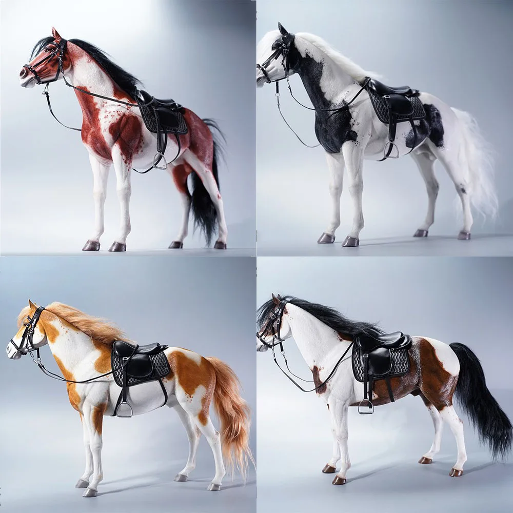 

4 Styles JXK JXK094 1/6 Scale Solider Scene Accessories American Paint Horse with Harness Model for 12'' Action Figure Toys