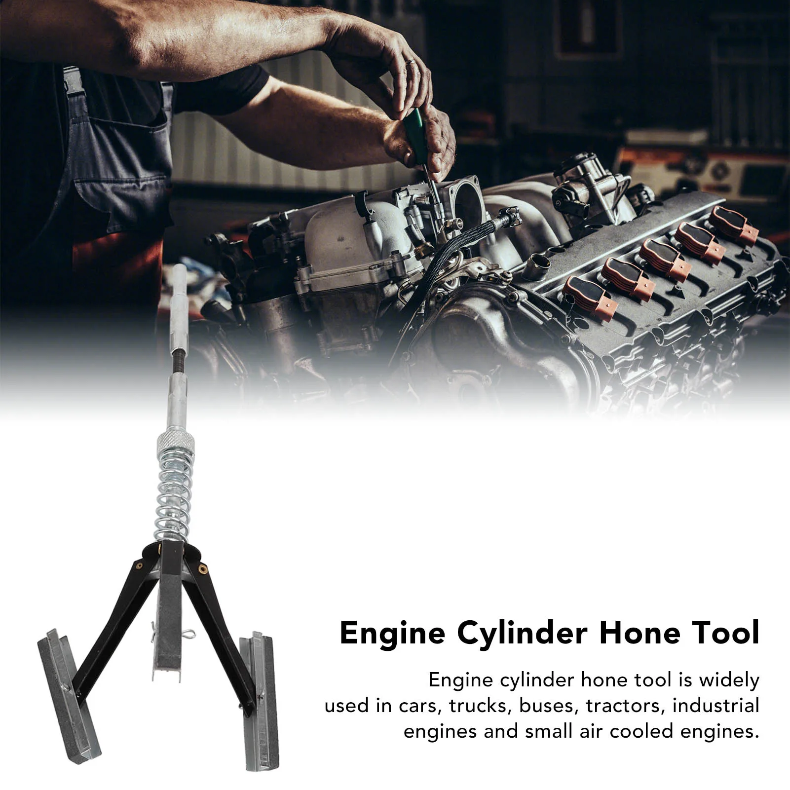 Тормозной цилиндр полировщик Hone двигателя Deglazer 1/8in камни гибкий вал регулируемый