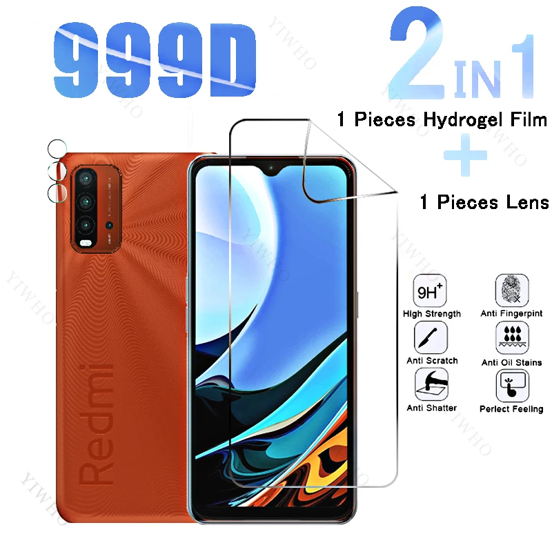 Гидрогелевая пленка для Redmi 9 T защитная с полным покрытием M2010J19SG объектив камеры 6