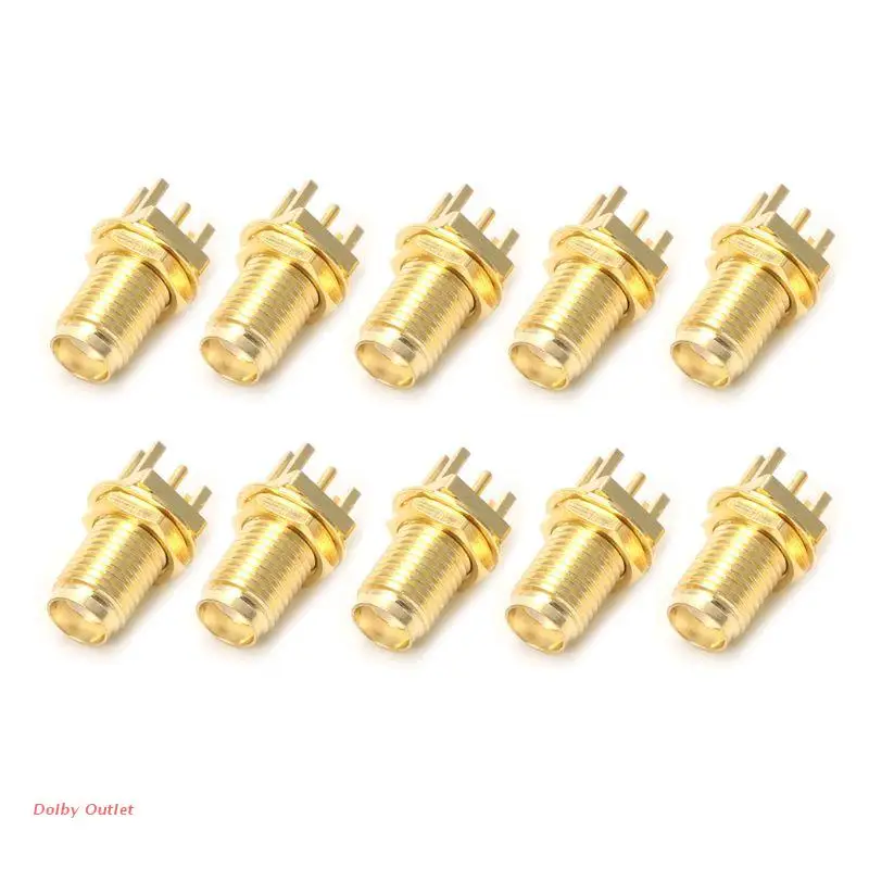 

10pcs End Launch PCB Mount Mount SMA Female Jack Straight RF Connector Adapter