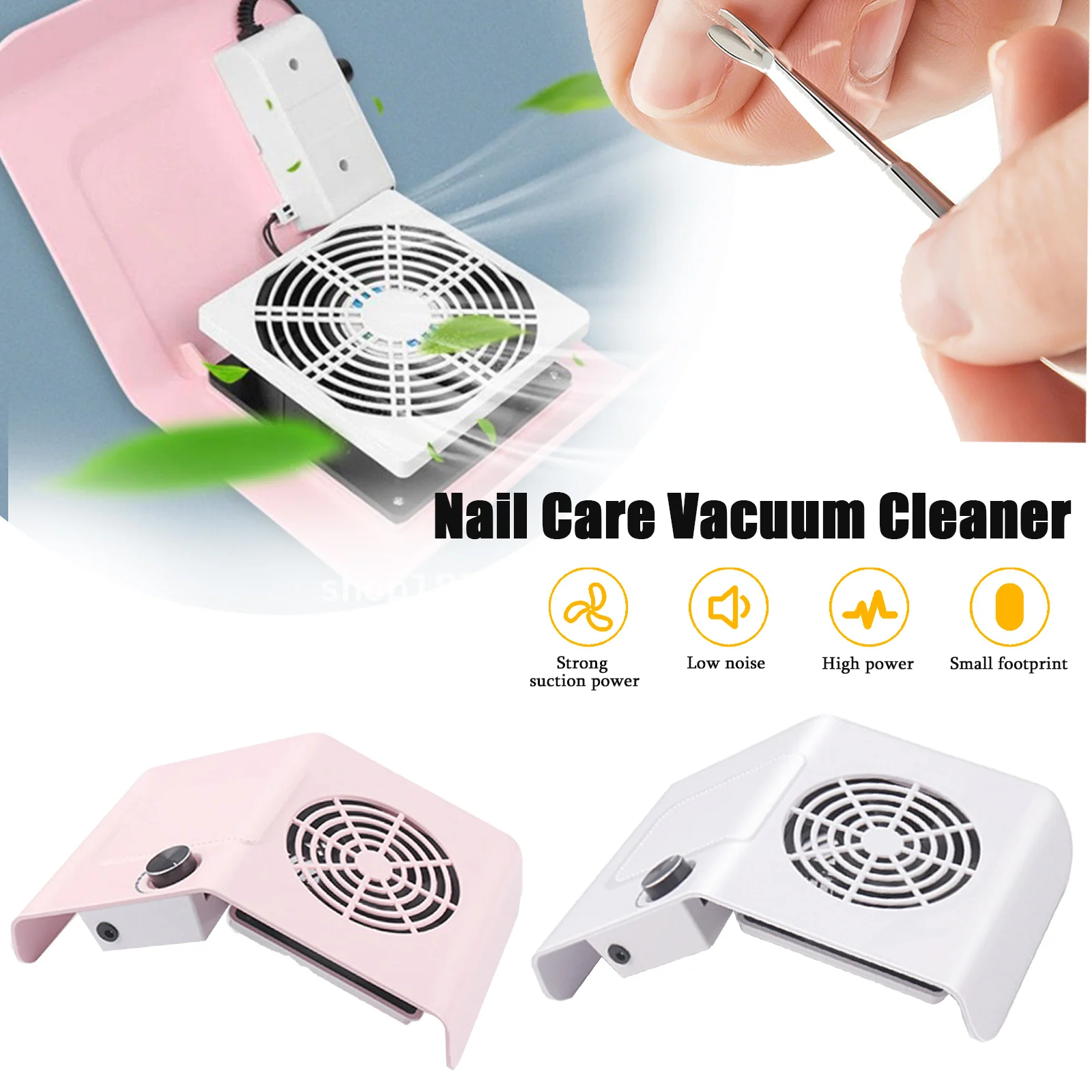 

80W Nail Dust Collector Nail Dust Suction Vacuum Cleaner Nail Dust Fan Nail Dust Suction Manicure Machine Tools Nail Art Salon