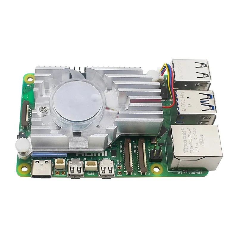 Алюминиевый активный охлаждающий вентилятор для Raspberry Pi 5 Универсальный