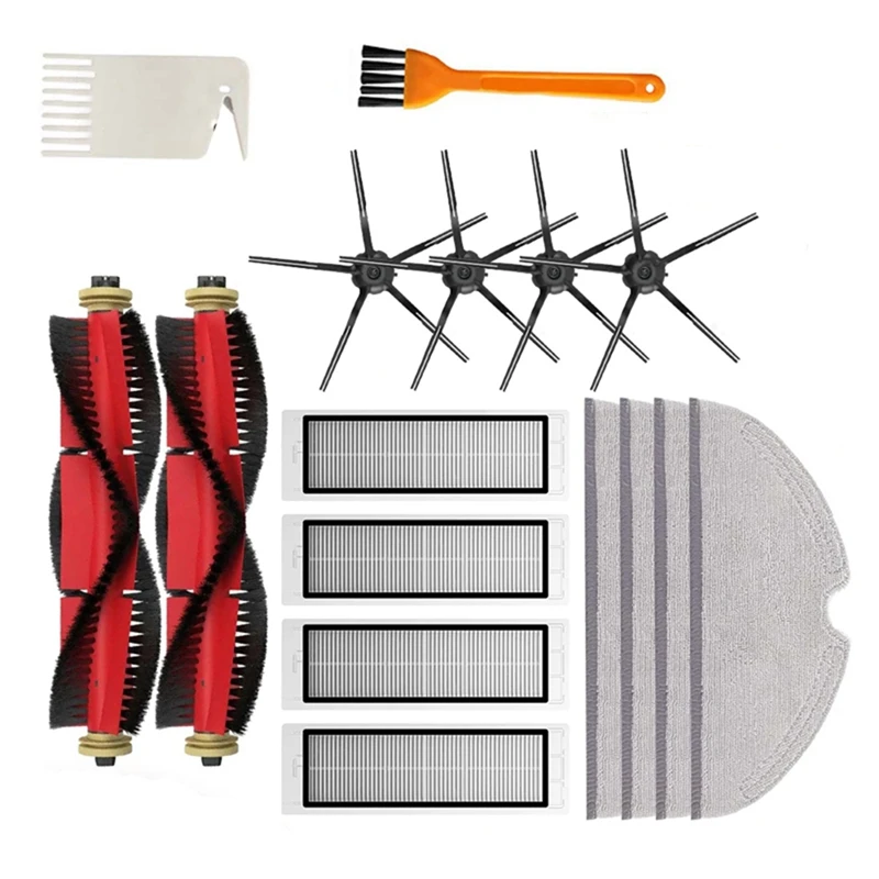 

1Set For Xiaomi Roborock S5 S502-00 S502-02 S5 Max S6 S6 Maxv S6 Pure E4 E5 Main Side Brush Filter Replacement Accessories