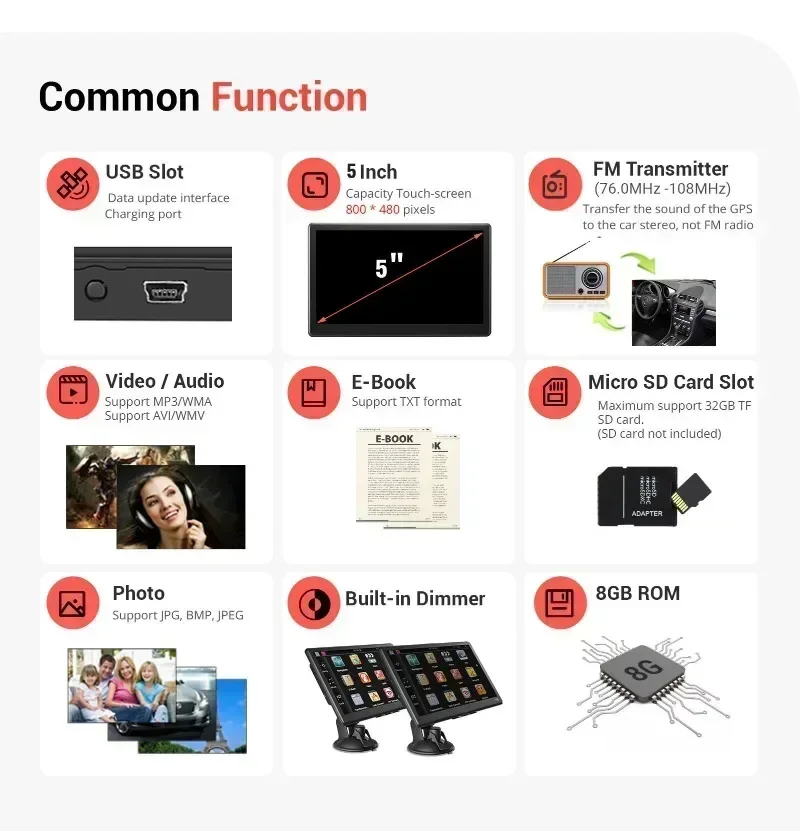 Автомобильная GPS-навигация Bayerley для автомобилей и грузовиков MP3 MP4 X20-1 9 дюймов 8G +