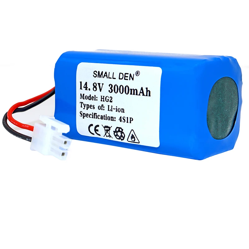HG2 18650 14 8 V 3Ah 4S1P перезаряжаемая литиевая аккумуляторная батарея робот-пылесос для