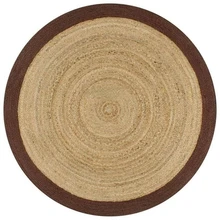 Jute Rugs 100% Natural Handmade Floor Mat Bohemian Living Area Vintage Jute Rugs Rugs for Bedroom Decor Carpets for Living Room (2)