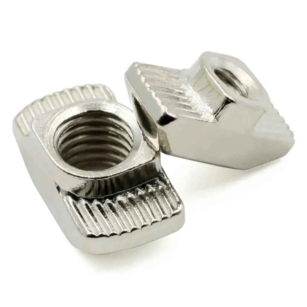 

20/50pcs T-Nut M3/M4/M5 For 20 Series Slot T-Nut Sliding T Nut Hammer Drop In Nut Fasten Connector 2020 EU Aluminum Extrusion