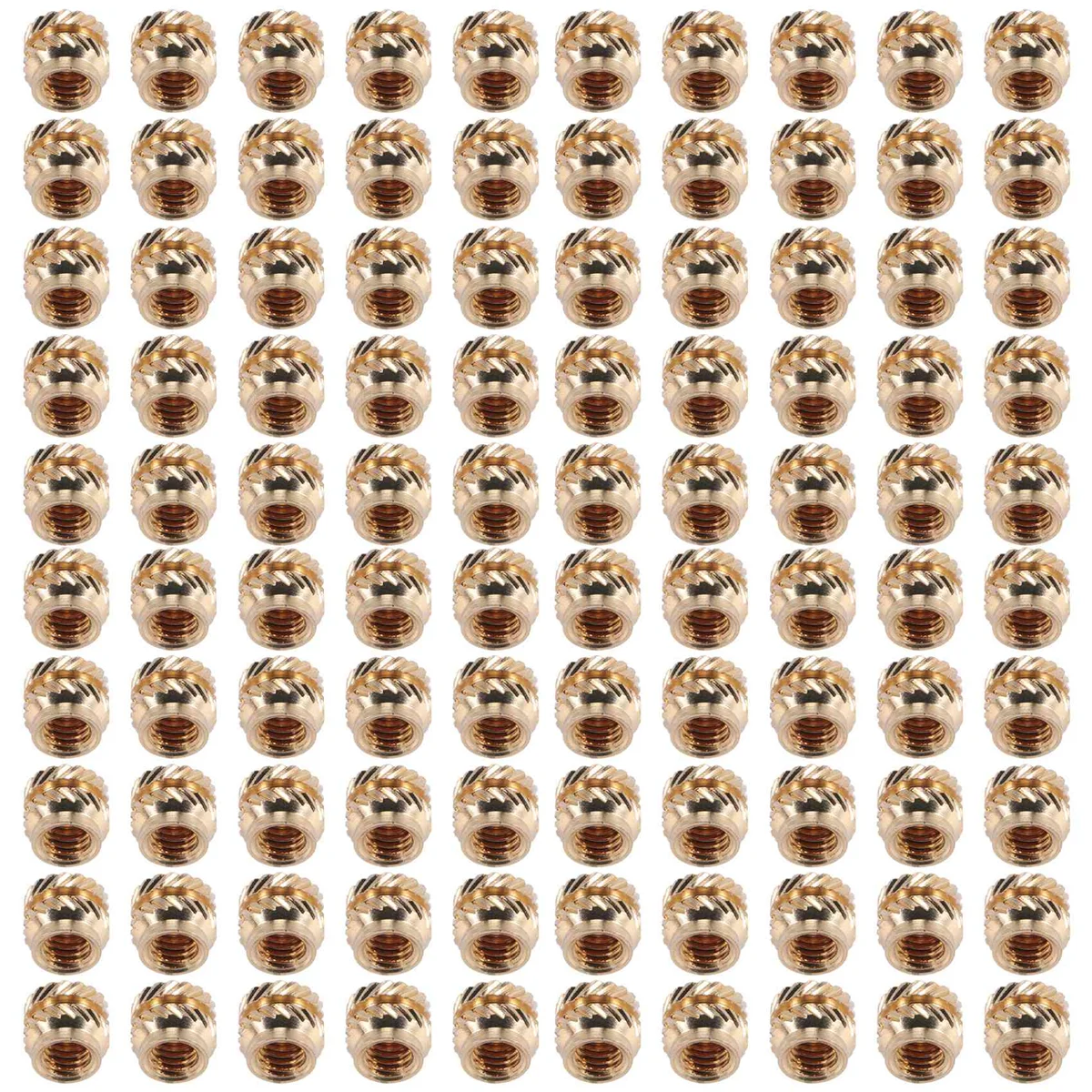 100 шт. резьба M3 латунная с накаткой нагревательная вставка вставная гайка M3X5X4 для