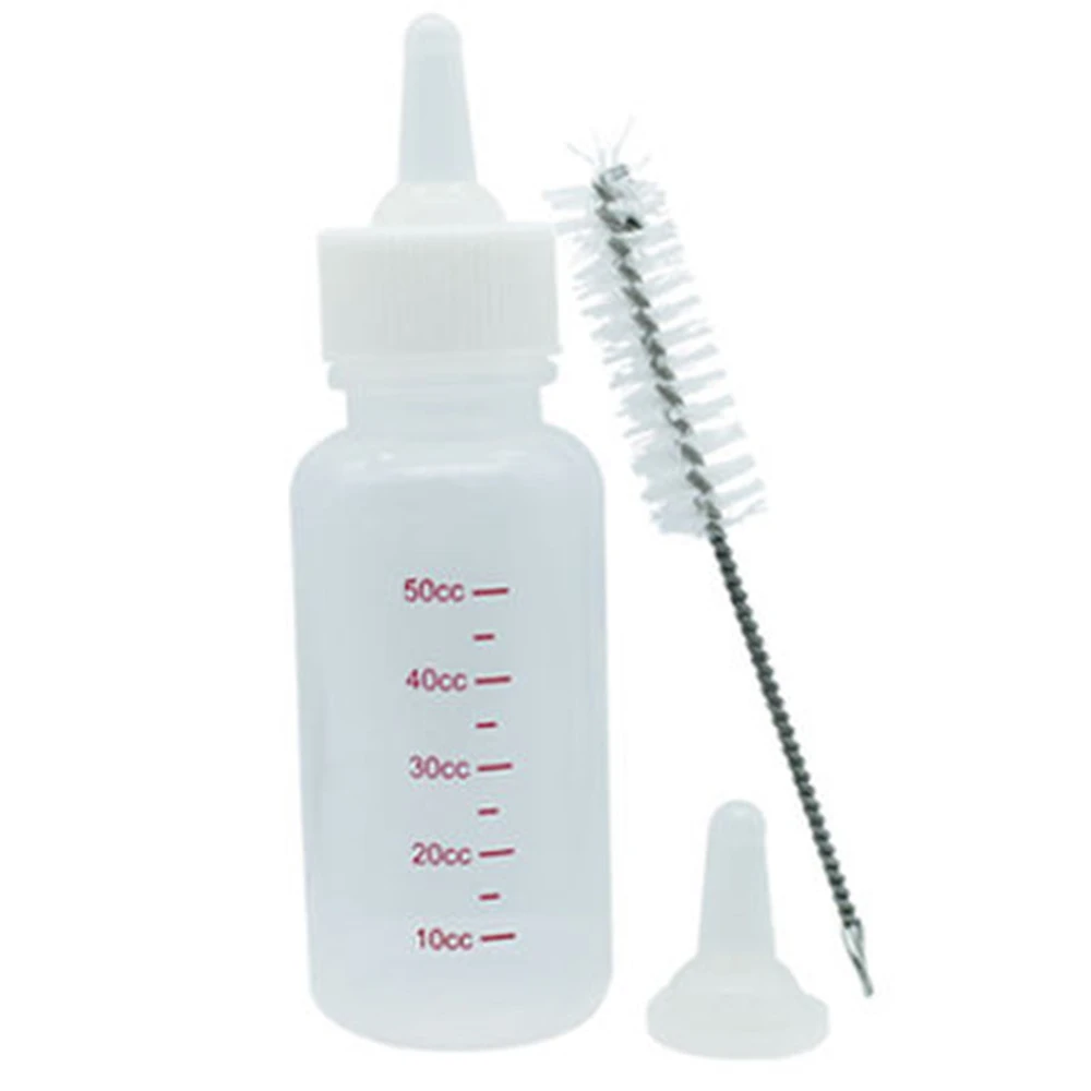 

LVTUBANLV Pet Nursing Bottle Kits Replacement Nipple Cat Feeding Bottle for Newborn Kittens, Puppies, Rabbits, Small Animals