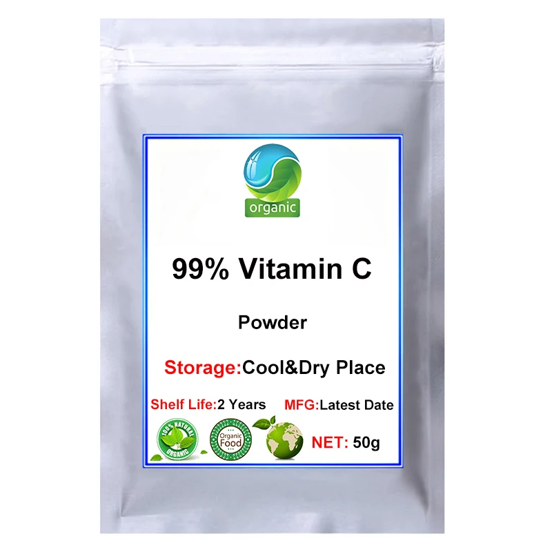 

Ascorbic Acid,Pure Vitamin C Powder 99%,vitamin C Serum for Face for Skin Whitening,Anti-Aging Food Grade