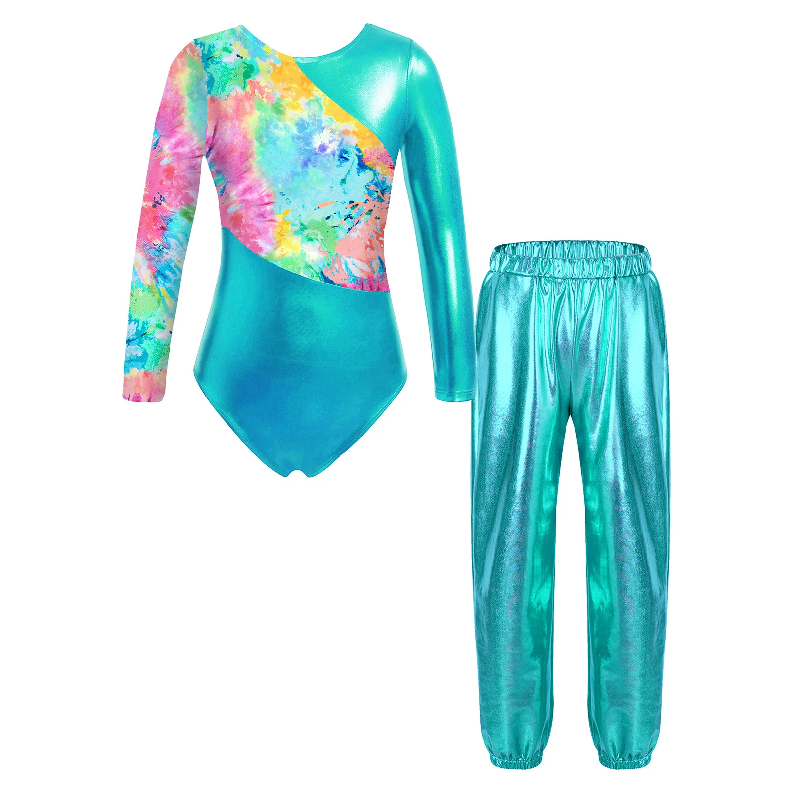 Детские танцевальные костюмы для девочек гимнастическая спортивная одежда с