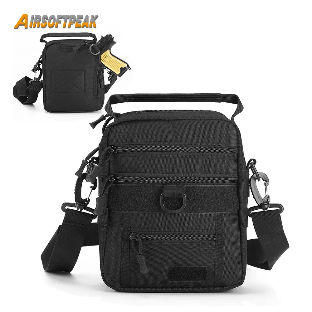 

Тактическая Сумка для пистолета со скрытым пистолетом, военная кобура для пистолета, Наплечная Сумка-слинг, уличная поясная сумка для повседневного использования, сумка-мессенджер для охоты